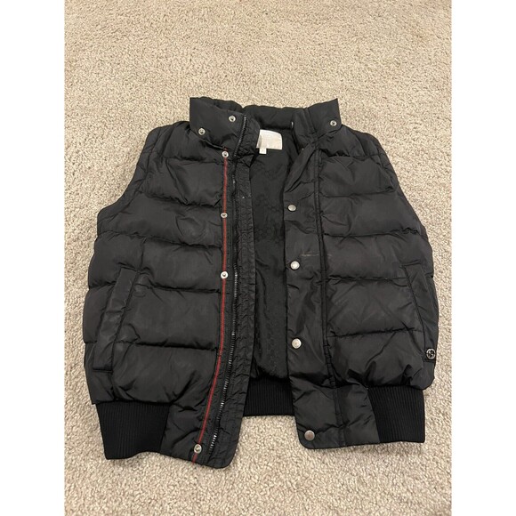 Gucci Kids Unisex Down Filled Black Puffer Jacket Coat Vest Size 8 - Picture 13 of 15